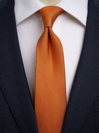 John Henric Men's Mørkorange Slips Size 6,5