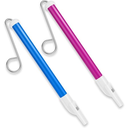 ING Slide Fløyte 2 Stykker Liten Fot Dyrefløyte Håndbetjent Slide Fløyte Slide Fløyte for Voksne Musikkinstrument for Morsomme Fester Spille Musikk