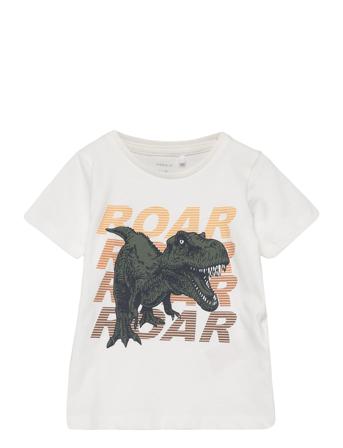 Nmmkonan Ss Top Camp T-shirt Hvid Name It