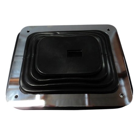 För gummiväxelspaksdamask med kromplatta 5 5/8 tum X 6 3/4 tum manuell automatisk 350