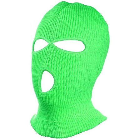 3 Hole Knit Ski Mask Full Face Cover For Outdoor Sports Warm Soft