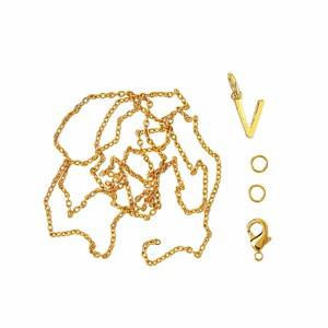 Me & My Box Gold V Pendant Set One Size - Stationery - One size - Gold - Junge - Jewelries & Jewel-case