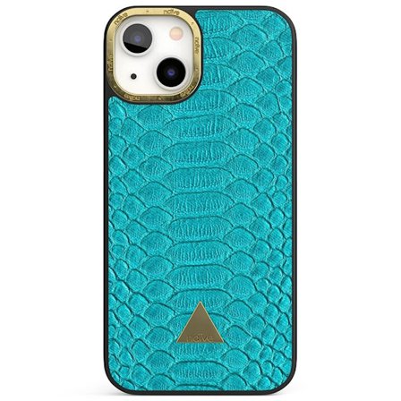 Naive iPhone 13 Skal - Turquoise Snake