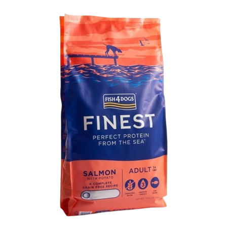Fish4Dogs - Adult Finest med laks 12kg - Hund - Hundefôr & hundemat - Tørrfôr for hund - ZOO.no