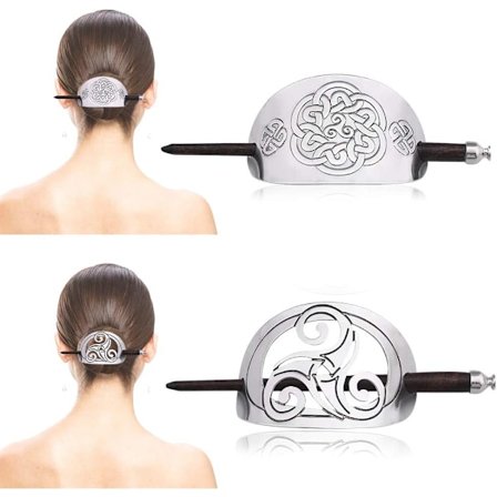 Sett med 2 Celtic hårnåler for kvinner, Vintage Norse Viking hårnåler