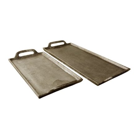 Aluminium bakkesæt, 46x23x5cm, antik guld finish