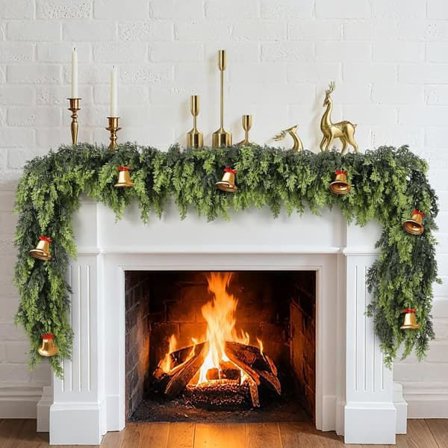 Juleguirlande Gran 1.5/1.8/2.7/3.6 m – Grøn Dekoration til Dør Indendørs/Udendørs