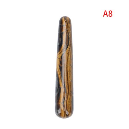 Naturlig Jade Yoni Stav Naturlig Vit Kristall Massager Obsidian Yoni Stick Natursten Kroppsmassage Stick Ansiktsmassage Bar