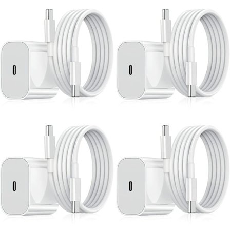 4-pack Samsung Laddare – Snabbladdare Adapter + Kabel 20W Vit, One Size (NT) 4-pack Samsung (20w Vit) Samsung (20w Vit) 4-pack