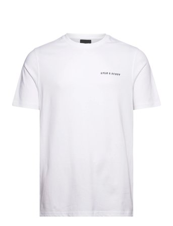 Script T-Shirt White Lyle & Scott