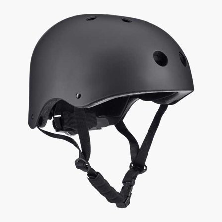Skate-/cykelhjälm mattsvart - Biltema