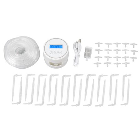 Automatisk bevattningssystem Batteri USB-driven programmerbar smart bevattningstimer för 20 krukväxter 6,4V