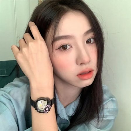 Diamant klokke Katt Sløyfe Kawaii Rosa Damer Gull Sliver Metal Smykker Tegneserie Magnetisk klokke