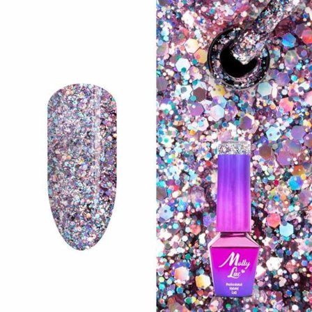 Mollylac - Gelelakk - Crushed Diamonds - Nr533 - 5g UV gel/LED