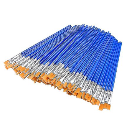 50 stk. flade malerpensler, små pensler i bulk til detaljeret maling