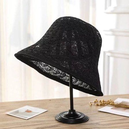 Bucket Hat Beach Cap SVART