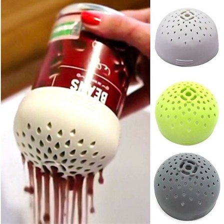 FlkwoH Multifunktionell Mini Silikon Sil, Burk och Sil - Köksredskap