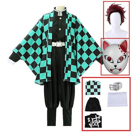 Halloween Ghost Extermination Blade Zaomon Tanjiro, cosplay- set