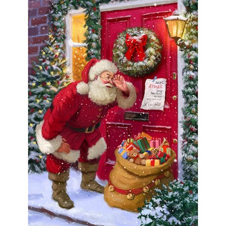 (30x40cm) Kompletta timanttimaalaus joulu 30x40cm, D