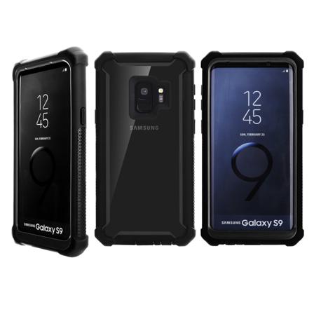 Samsung Galaxy S9 - Professionellt Exxo Skyddsfodral Hörnskydd Svart Svart
