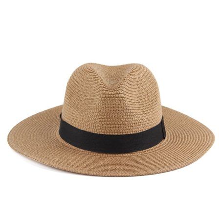 Håndvævede stråhatte Traditionelle rullelige Panama Hat Fedora Solhatte
