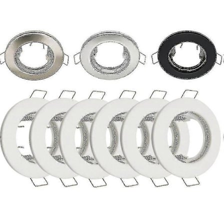 10 GU10 kohdevalaisinrungon sarja, pyöreä valkoinen upotusrunko