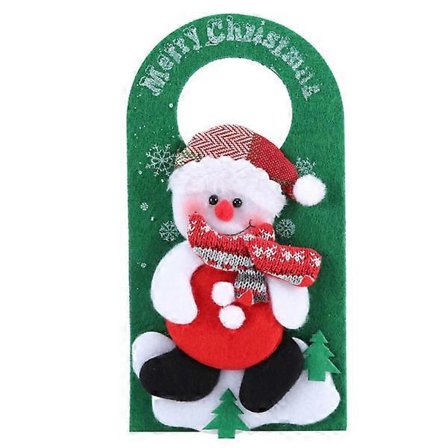 4 stk/sett Julepynt til dør Tegneserie Dørhengende Anheng for Hotellbutikk Vindusdekorasjoner