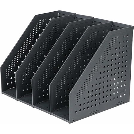 Sammenleggbar magasinholder 4 rom justerbar oppbevaringsboks skrivebord arrangør bokstøtter dokumentmappe mappe magasin bok arkiveringsmodul fil skap 