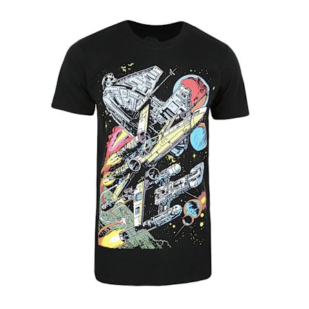 Star Wars Falcon Battle T-shirt S Svart