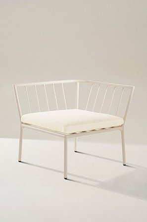 Jotex - Soffmodul Hörn Beige/vit dyna MENTON - Köp Utesoffor & utebänkar hos Jotex