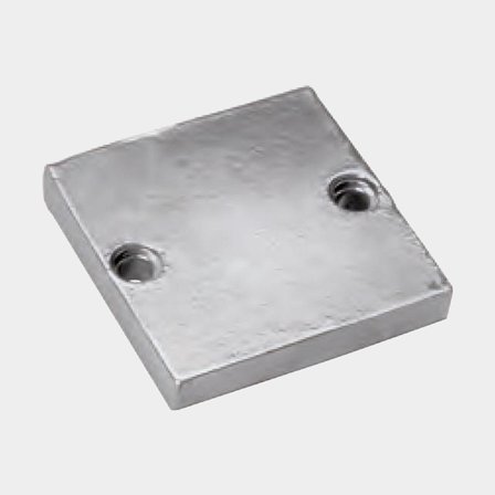 Anod zink 0,27 kg Mercury platta 63x61x9