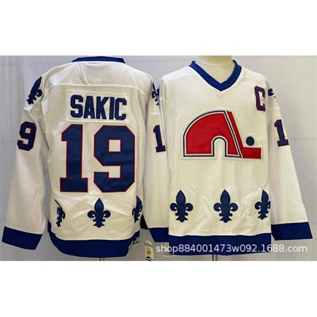 Broderad Hockeytröja – Träningssporttröja i Vintage-stil *L/50* Quebec 19-2 SAKIC