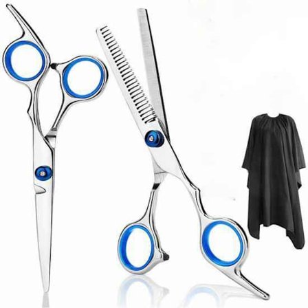 Frisör + Urtunningssax Deluxe Blå med Frisörförkläde