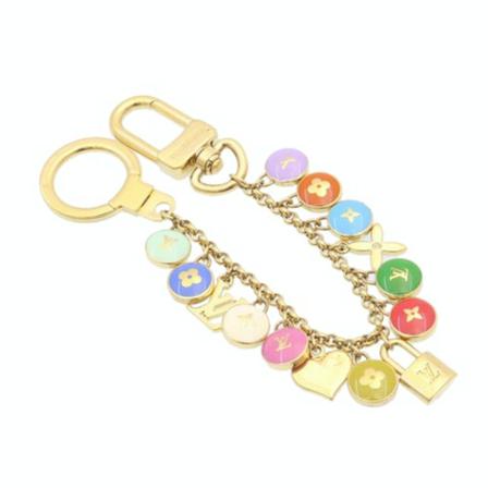 Louis Vuitton Vintage, Pre-owned Porte Cles Chainne Pastilles Geel, Dames, Maat:ONE Size