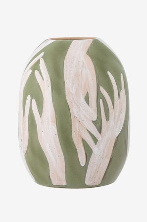 Bloomingville - Adalena Vas - Grön - Krukor & vaser - Från Homeroom