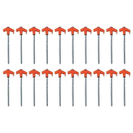 Teltplugger Skruer Trestubbesett Teltspiker Camping Anti-Rust Jordplugger Spiral Jordspiker for DS