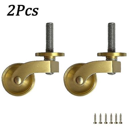 1/4 stk. Universelle møbelhjul antikke hjul vintage messing
