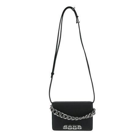 Alexander McQueen, Four Ring Bag Zwart, Dames, Maat:ONE Size