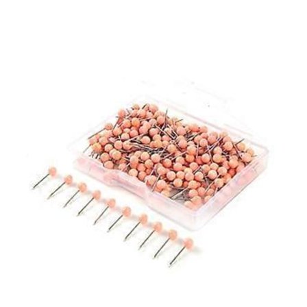 Farvede synåle kugleformede lange quiltnåle til stof syning DIY smykker tøjtilbehør (300 stk)