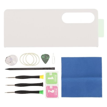 Bakre glasersättning bakre glaslock med förinstallerad tejp för Galaxy Z Fold 4 SM F936 5G Beige