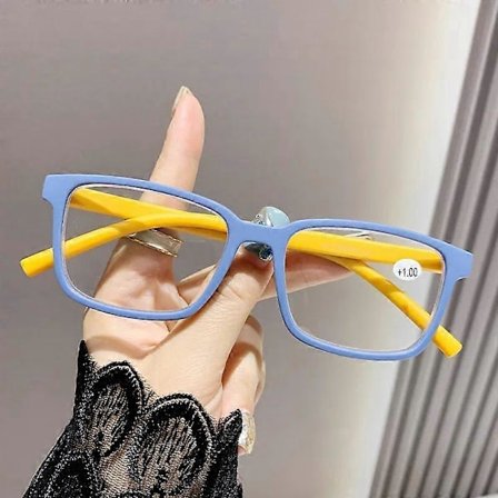 Lyxiga Dam Glasögon för Långsynthet Vintage Anti-blå Läsglasögon Plus Dioptrier Retro Fyrkantig Ram Dator Optiska Glasögon