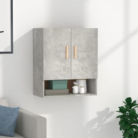 Vidaxl Väggskåp Betonggrå 60x31x70 Cm Konstruerat Trä Grå