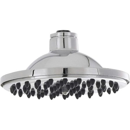 Perinteinen kylpyhuoneen 6" suihkukukka, 185 mm x 152 mm x 421 mm, kromi PPI