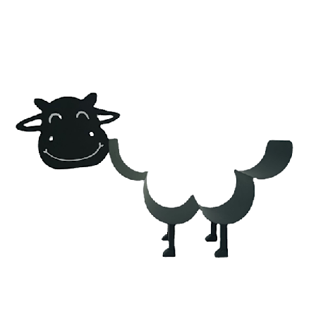 Uutuus WC-paperiteline, Vapaasti seisova eläinlehmä WC-paperi