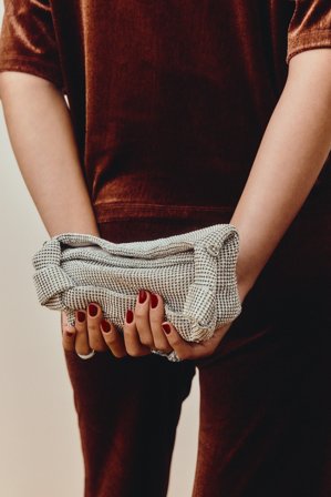 Kappahl | Laukku strassikivillä | Hopea