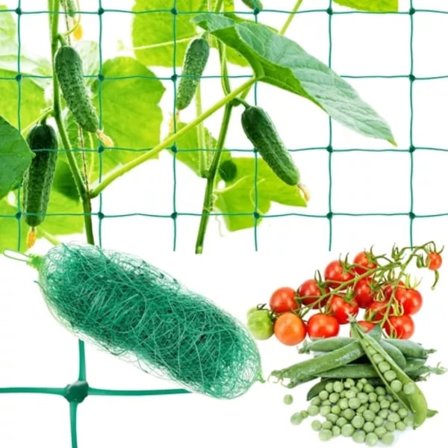 Plantenett / Støttenett for planter - 2x20m