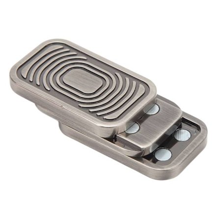 Rustfritt stål hånd push fidget slider poker push kort fidget slider stressreduserende leketøy magnetisk shuffle fidget slider