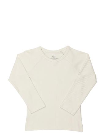 Rib Jersey Classic Longsleeve Shirt Langærmet T-shirt Creme Copenhagen Colors