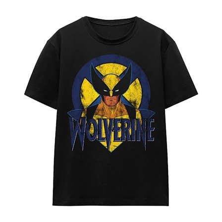 Marvel Unisex Vuxen X-Men Wolverine Retro T-Shirt L Svart