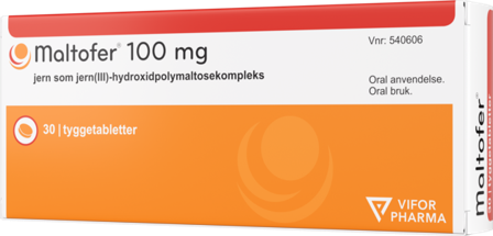Maltofer tyggetab 100mg, 30 stk.